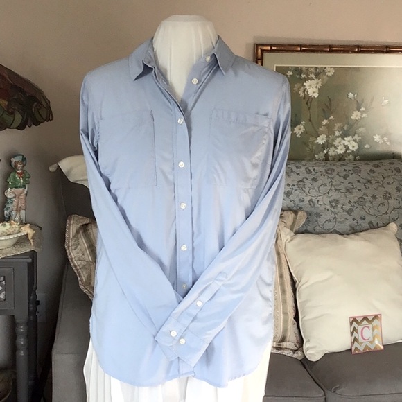 🐎 DULUTH Flexcellent Stretch Long Sleeve Longer Length Blouse - Picture 1 of 8